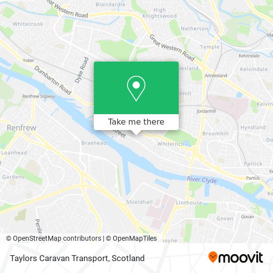 Taylors Caravan Transport map