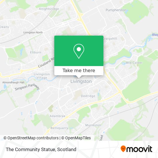 The Community Statue map