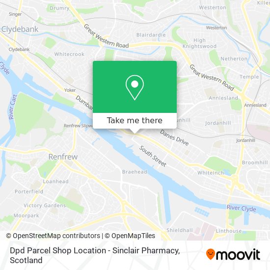 Dpd Parcel Shop Location - Sinclair Pharmacy map