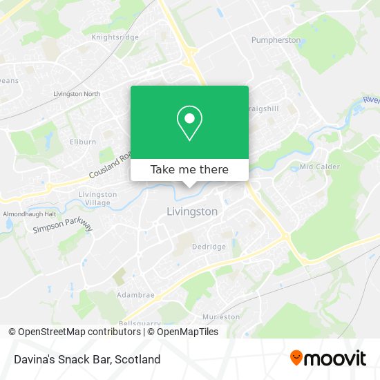 Davina's Snack Bar map