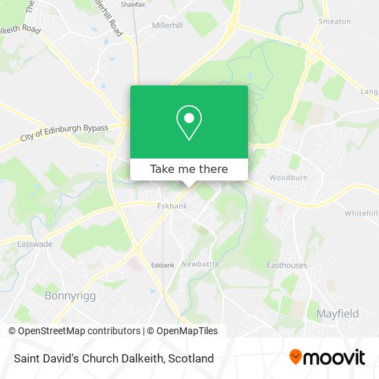 Saint David's Church Dalkeith map