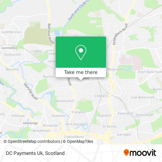 DC Payments Uk map