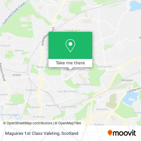 Maguires 1st Class Valeting map