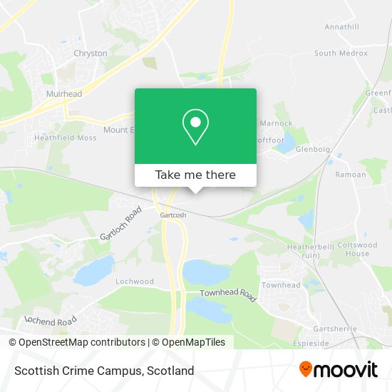 Scottish Crime Campus map