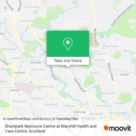 Shawpark Resource Centre at Maryhill Health and Care Centre map