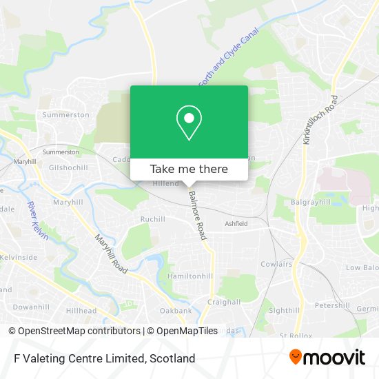 F Valeting Centre Limited map