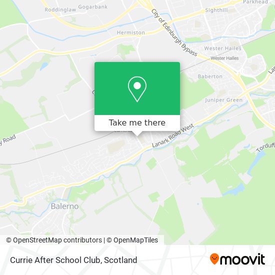 Currie After School Club map