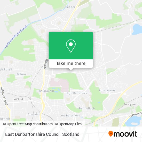 East Dunbartonshire Council map