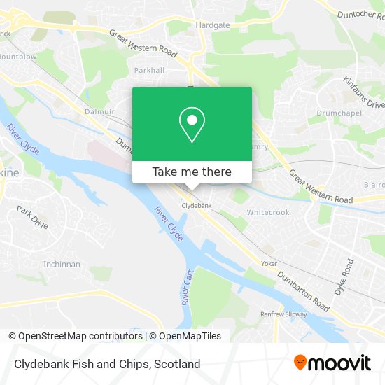 Clydebank Fish and Chips map