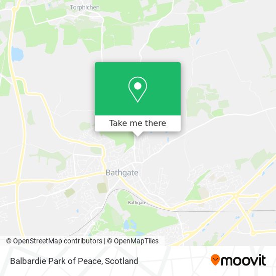 Balbardie Park of Peace map