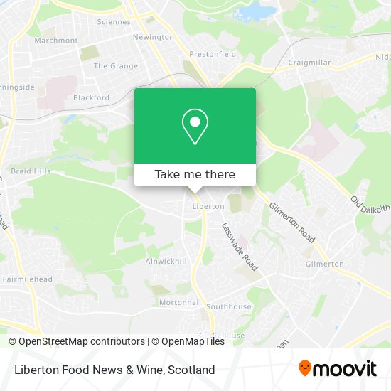 Liberton Food News & Wine map