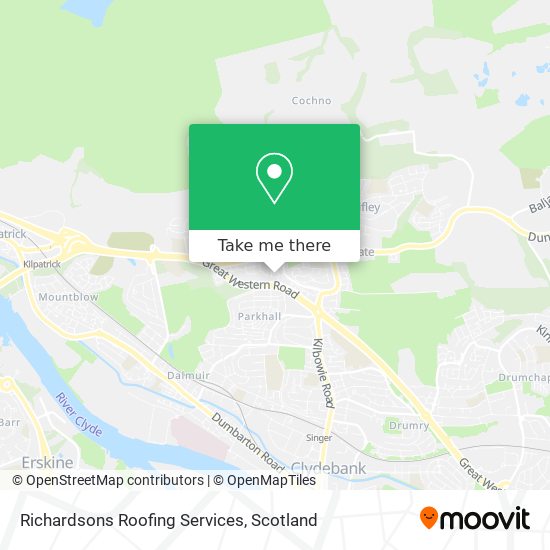 Richardsons Roofing Services map