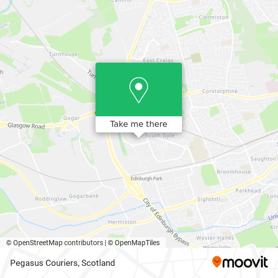 Pegasus Couriers map