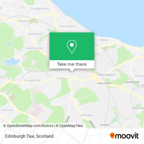 Edinburgh Taxi map