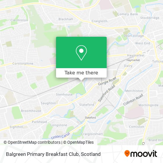 Balgreen Primary Breakfast Club map