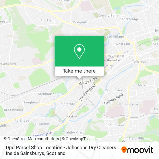 Dpd Parcel Shop Location - Johnsons Dry Cleaners Inside Sainsburys map