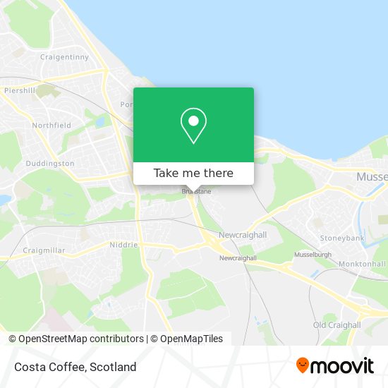 Costa Coffee map