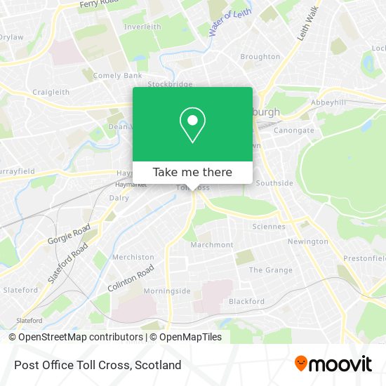 Post Office Toll Cross map