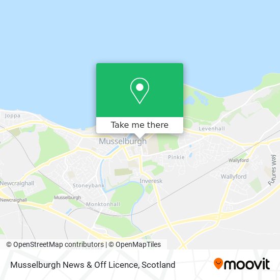 Musselburgh News & Off Licence map