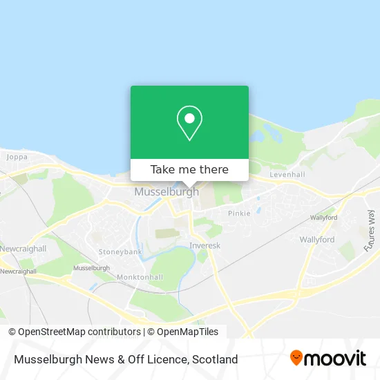 Musselburgh News & Off Licence map