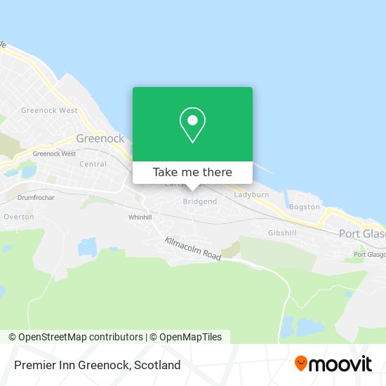 Premier Inn Greenock map