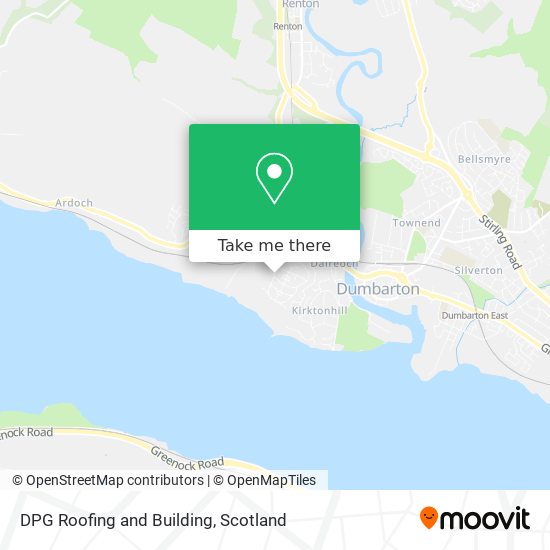 DPG Roofing and Building map