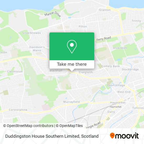 Duddingston House Southern Limited map