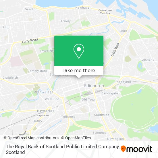 The Royal Bank of Scotland Public Limited Company map