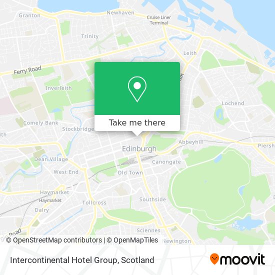 Intercontinental Hotel Group map