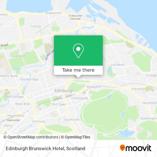 Edinburgh Brunswick Hotel map