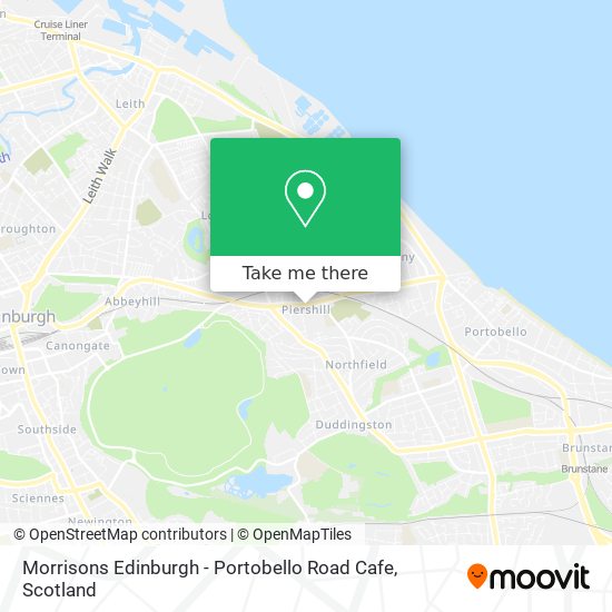 Morrisons Edinburgh - Portobello Road Cafe map