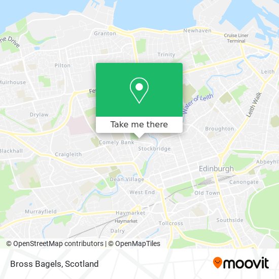 Bross Bagels map