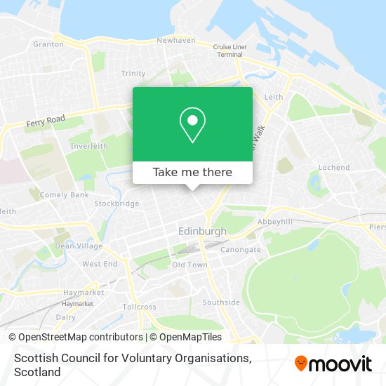 Scottish Council for Voluntary Organisations map