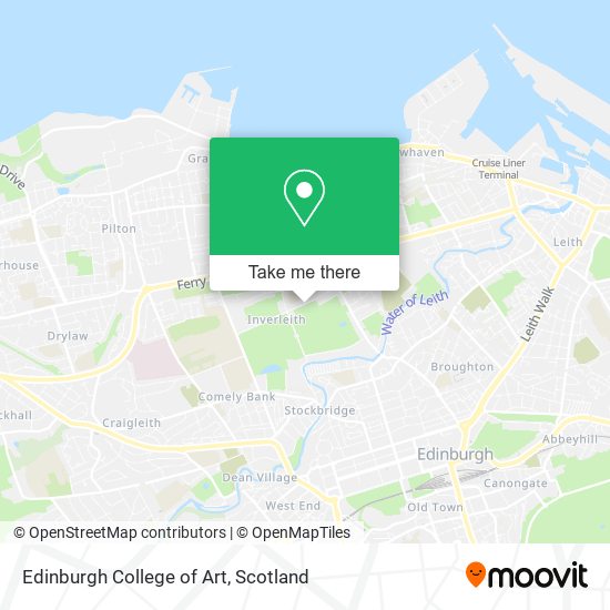 Edinburgh College of Art map