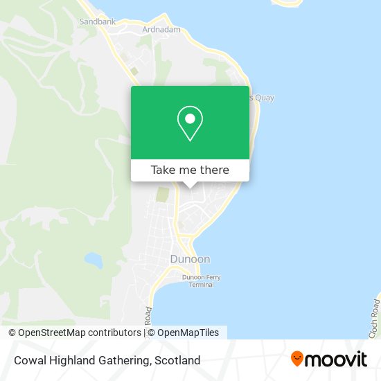 Cowal Highland Gathering map