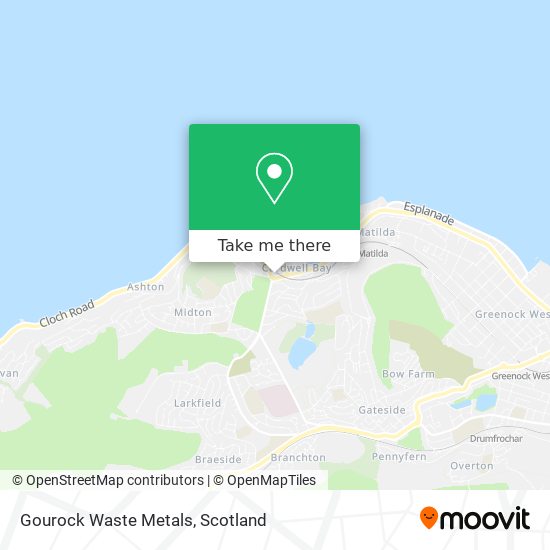 Gourock Waste Metals map