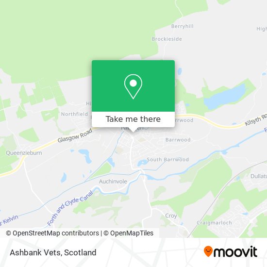 Ashbank Vets map