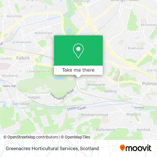 Greenacres Horticultural Services map