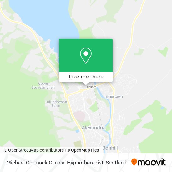 Michael Cormack Clinical Hypnotherapist map