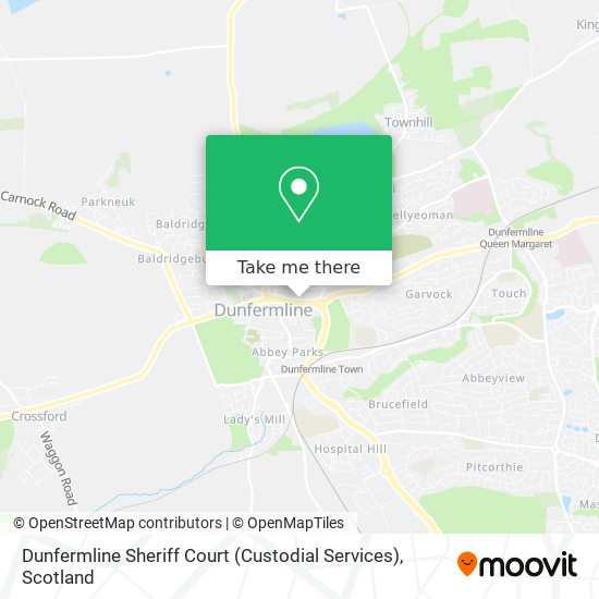 Dunfermline Sheriff Court (Custodial Services) map