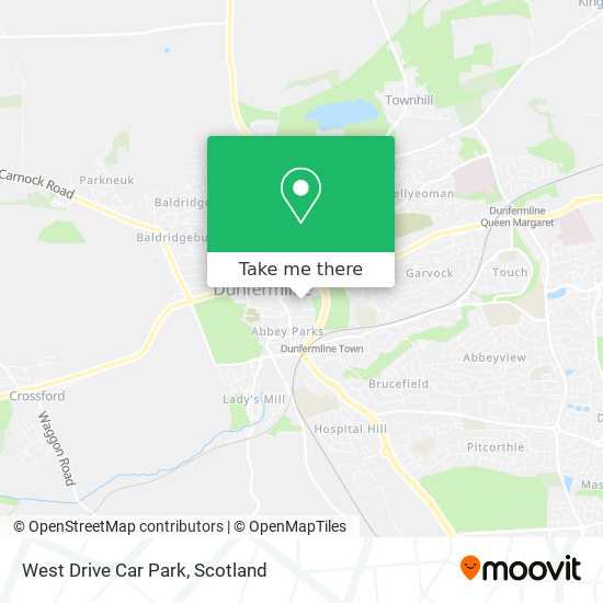 West Drive Car Park map