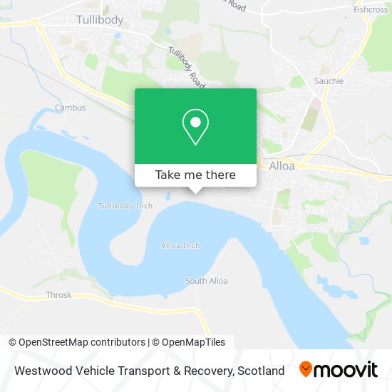 Westwood Vehicle Transport & Recovery map