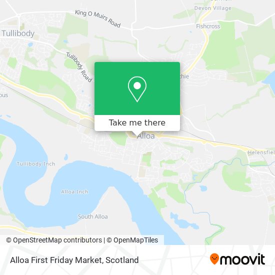 Alloa First Friday Market map