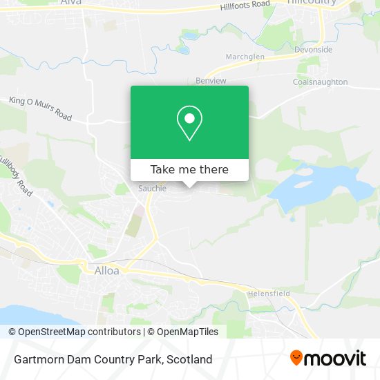 Gartmorn Dam Country Park map