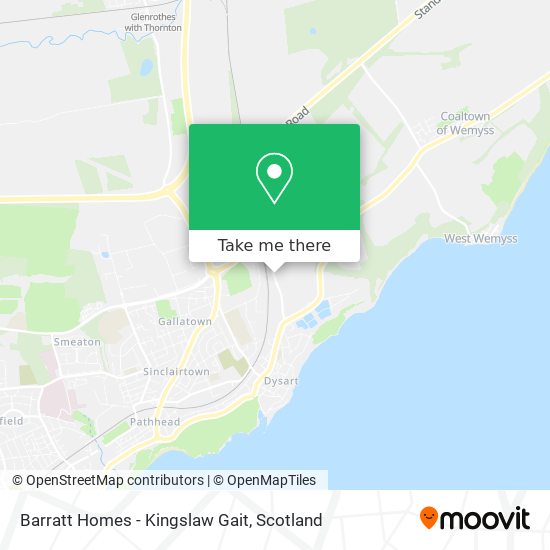 Barratt Homes - Kingslaw Gait map