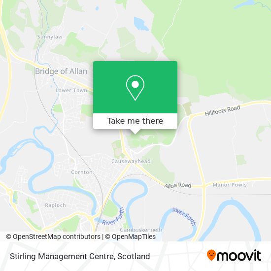 Stirling Management Centre map