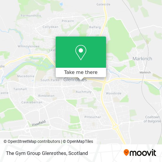 The Gym Group Glenrothes map