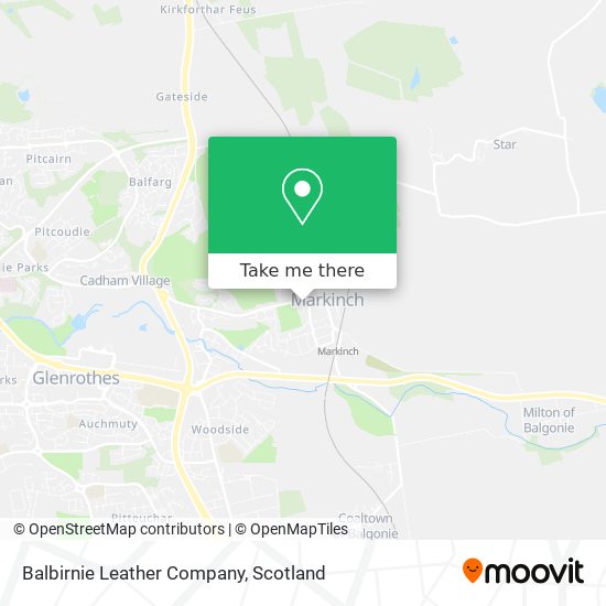 Balbirnie Leather Company map