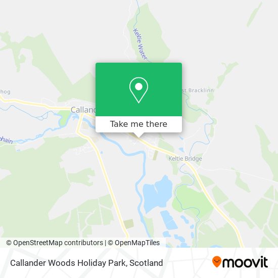 Callander Woods Holiday Park map