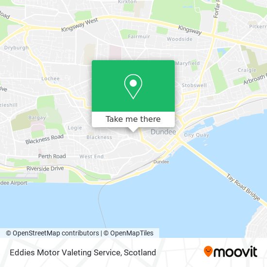 Eddies Motor Valeting Service map